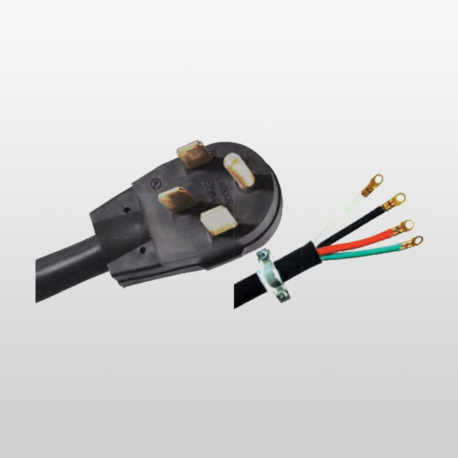 LA009B 3-pole 4-wire Range Cord 14-50,Round Cord