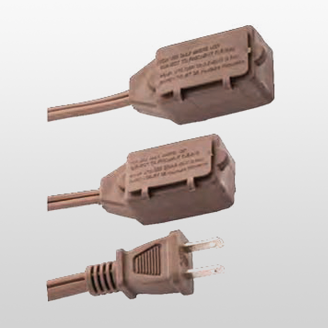 LA001D/LA002H indoor Cube Tap 2-Conductor Extension Cords