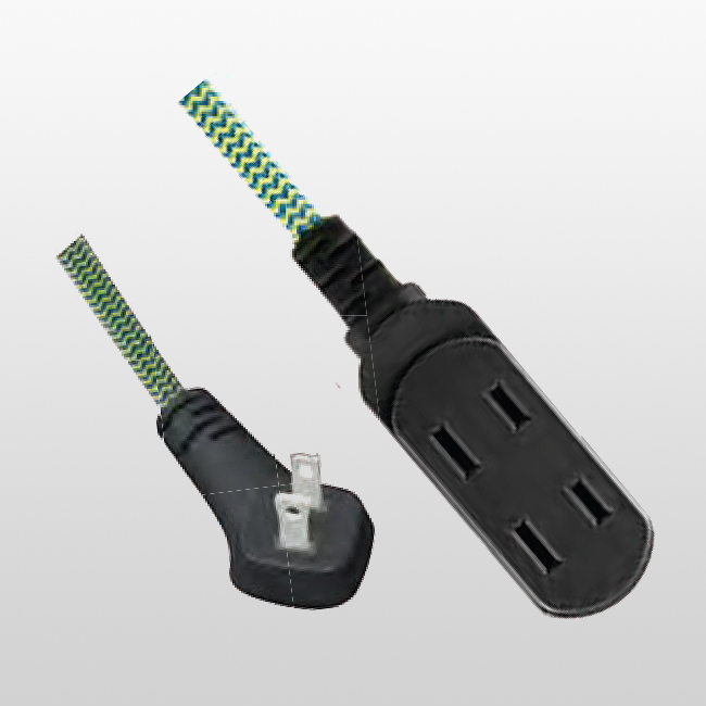 LA001HA/LA002I 2-Conductor 3-outlet Extension cord 1-15P15A 125V~