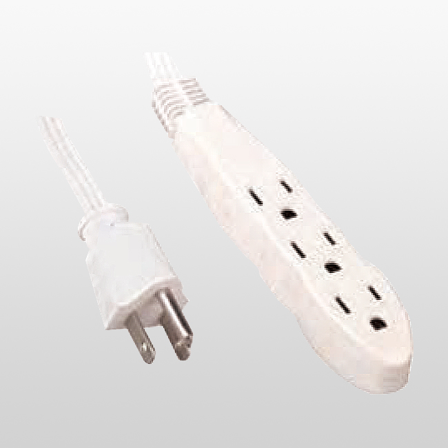 LA004A/LA052J 3-Conductor 3-Outlet Banana 5-15P 15A 125V~