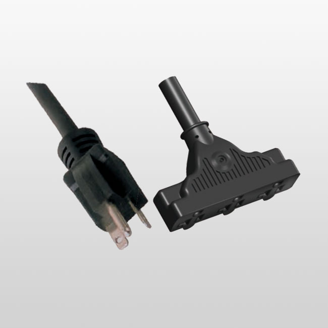 LA007E/LA520T 3-Outlet 3-Conductor Cord Set 5-20