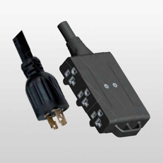 LA045A/LA620 Six-Outlet 3-Conductor Adaptor Cord Set 5-20