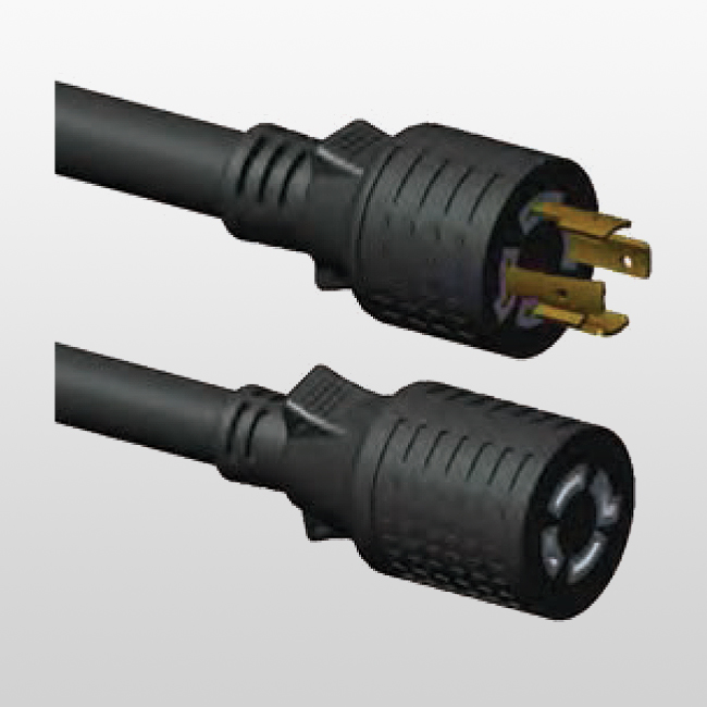 LA045B/LA046B 125/250V~ 4-Conductor L14-20 Extension Cords