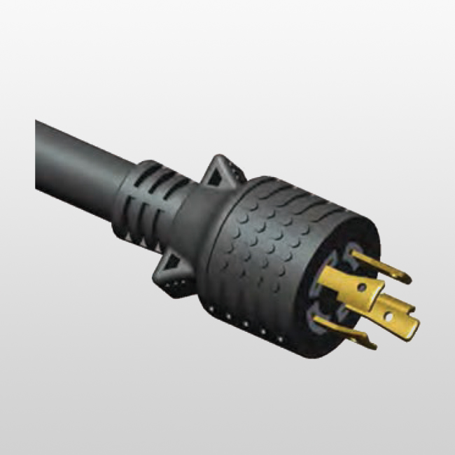 LA1520PA 4-Conductor Locking Cord L15-20 Generator Power Cord