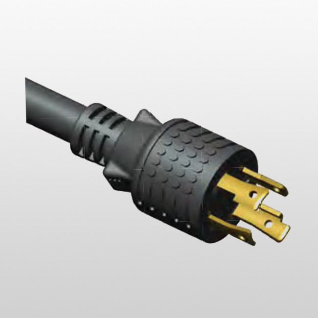LA1530PA 4-Conductor Locking Cord L15-30 Generator Power Cord