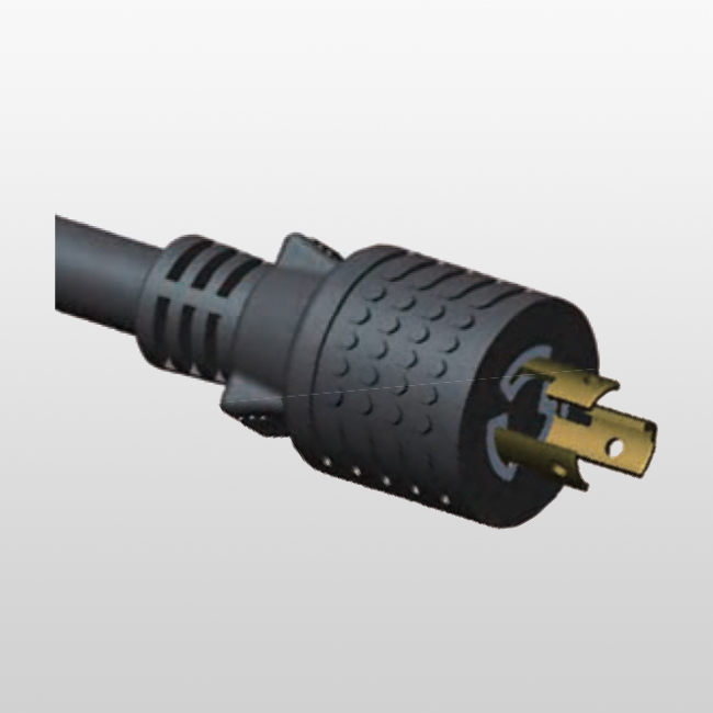 LA715PA 3-Conductor Locking Cord L7-15 Generator Power Cord