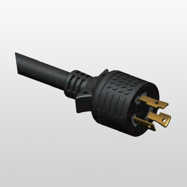 LA830PA 3-Conductor Locking Cord L8-30 Generator Power Cord