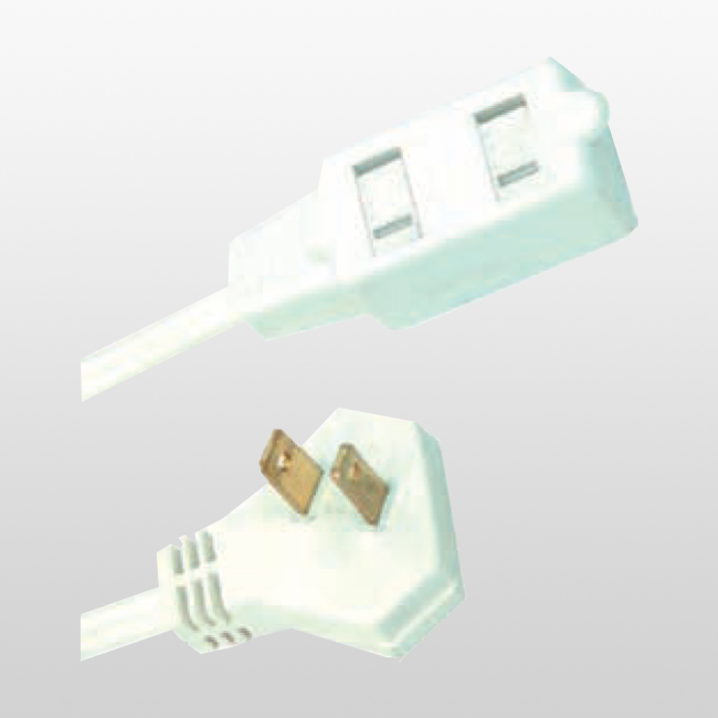 P002P/LA002A slender Plug-Indoor Cube Tap 2-Conductor Extension Cords