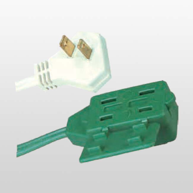 P002P/LA002H slender Plug-Indoor Cube Tap 2-ConductorExtension Cords