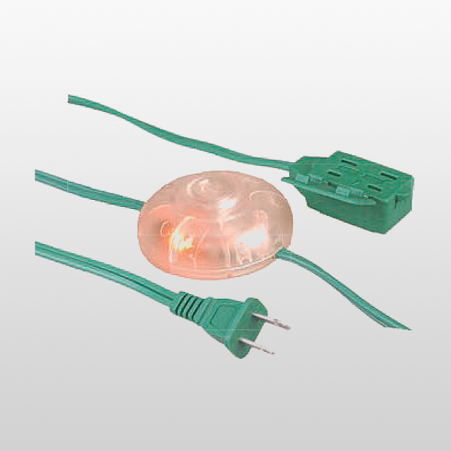 LA001C/J-14B/LA002H THREE-OUTLET Footswitch Cord with Light SPT-216AWG*2C