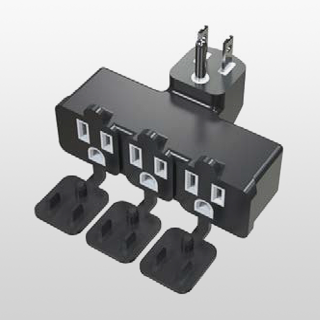 LCU03EA Heavy Duty 3-Outlet Adaptor RV Adapter