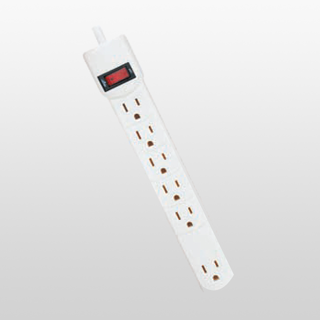LPU5+1C 6 Outlet Home Electronics Power Tap