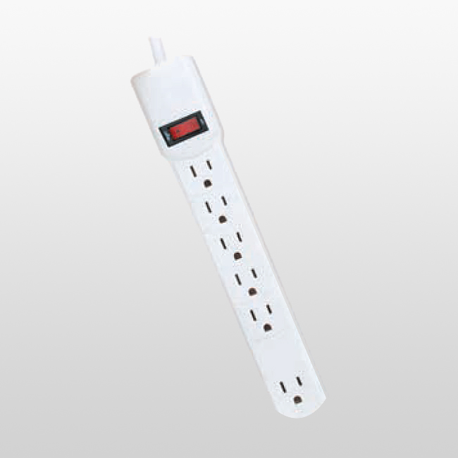 LPU5+1D 6 Outlet Home Electronics Power Tap