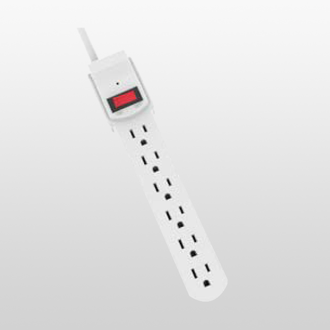 LPU6CSA 6 Outlet Home Electronics Power Tap Power Tap