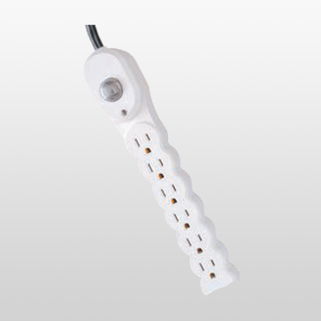 LPU6G 6 Outlet Home Electronics Power Tap NEMA 5-15 Power Tap