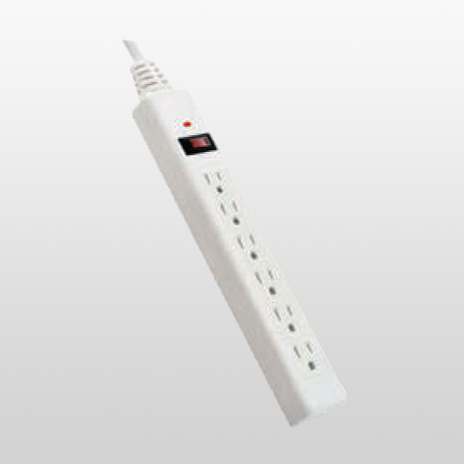 LPU6S 6 Outlet Home Electronics Suger Protector Power Tap