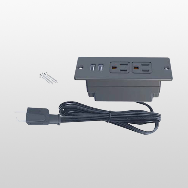 LTS23+2UA 2 AC Outlets (120V/12A Total)