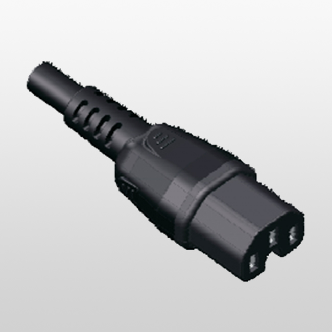 LA010D C15 Heater Connector for Class I equipment for cold conditions Power cord for Europe ， UK and Australia