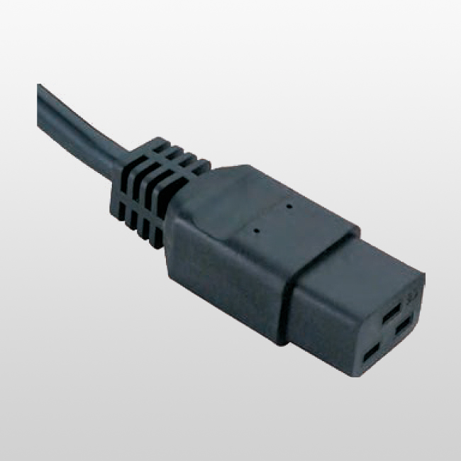 LA010E C19 Connector for Class I equipment for cold conditions Power cord for Europe ， UK and Australia
