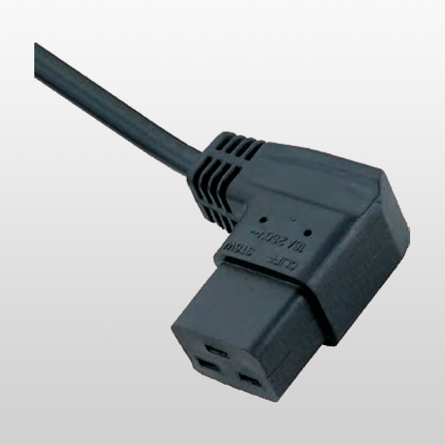 LA010F C19 Connector for Class I equipment for cold conditions Power cord for Europe ， UK and Australia