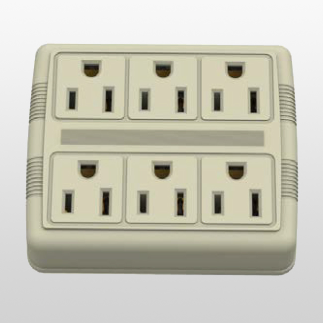 LCU06E Heavy Duty 3-Outlet Adaptor RV Adapter
