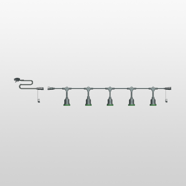 LSB-24IP Class II IP44 Max. 24*15W Max.15W type A or type S lamps  Lighting String