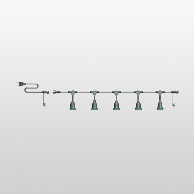 LSC-24IP Class II IP44 Max. 24*15W Max.15W type A or type S lamp Chinese String Light